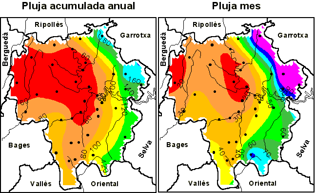 Mapa precipitació