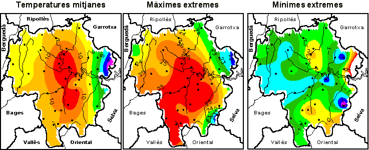 Mapa temperatures