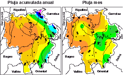 Mapa
precipitació